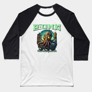 PUNK Metal Octopus Baseball T-Shirt